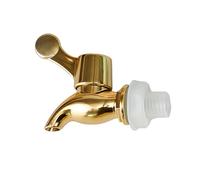 Kelisdi Élégant robinet doré pour tonneaux de vin anti-fuite robinet portable finition dorée pour brassage à la maison, accessoire de célébration festive