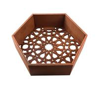 Kelisdi Étagère de rangement hexagonale à suspendre au mur - Étagères - Pots de fleurs - Figurines - Décoration d'intérieur pour chambre d'enfant - Panneau composite en bois