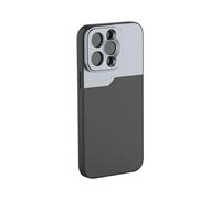 Kelisdi Étui de téléphone à filetage 17 mm pour téléphone 14/14Pro/14Plus/14Pro Anamorphique Téléobjectif Grand Angle Protecteur Mobile Case
