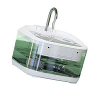 Kelisdi Fontaine à eau silencieuse en acier inoxydable pour chats et petites races 4,5 l