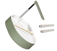 Kelisdi Grande baignoire à oiseaux avec 2 perchoirs en bois de pin et couvercle anti-éclaboussures pour divers oiseaux Grand bac à oiseaux avec moteur USB et bâtons réglables pour un entretien facile