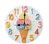 Kelisdi Horloge murale analogique décorative moderne avec mécanisme silencieux, panneau acrylique personnalisable pour décoration d'intérieur de maison