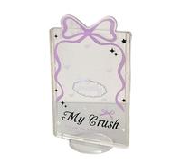 Kelisdi Housses de protection pour cartes avec base de support pour protéger et organiser vos pochettes de cartes Transparent Protecteur tendance, violet