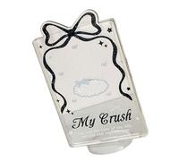 Kelisdi Housses de protection pour cartes avec base de support pour protéger et organiser vos pochettes de cartes Transparent Protecteur tendance, Noir