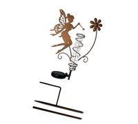 Kelisdi Jauge de précipitation chargée avec lumière décorative pour jardin, terrasse et décoration extérieure - Mesure de la pluie avec précision - Lumière décorative facile à installer en extérieur