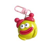 Kelisdi Joli porte-lèvres en forme de saucisse - Décoration de sac étrange - Cadeau amusant en résine - Accessoire fantaisie robuste à grande ouverture - Porte-clés unique pour femme - Porte-clés