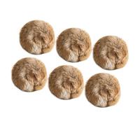 Kelisdi Jouet à mâcher en forme de lapins à fourrure pour chatons, exercice de dentition sûr, jouet à mâcher pour chaton, jouet à mâcher pour améliorer l'humeur