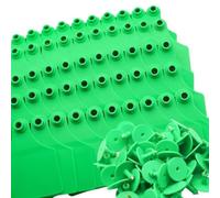 Kelisdi Lot de 100 marqueurs d'identification d'animaux de ferme extra larges unis pour animaux tels que les moutons, les porcs et les équidés pour identifier les oreilles des grands animaux