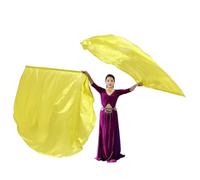 Kelisdi Lot de 2 drapeaux de louange et de culte pour églises avec tige évolutive en demi-cercle pour adultes Accessoires de danse