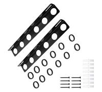 Kelisdi Lot de 2 supports à outils pratiques en acier avec inserts en caoutchouc antidérapants pour atelier ou garage, râteaux, pelle pour remorque et camion