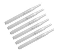 Kelisdi Lot de 6 stylos à peinture vides rechargeables pour écrire, journal, prise de notes, fabrication de cartes avec prise en main souple