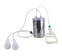 Kelisdi Machine à traire manuelle en acier inoxydable - Opérations simples - Dispositif de traite pour équipement agricole de production de lait à petite échelle