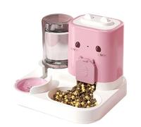 Kelisdi Mangeoires programmables 2 en 1 pour nourriture et eau avec minuterie, design anti-déversement, sans danger pour les animaux domestiques, mangeoires automatiques pour chats