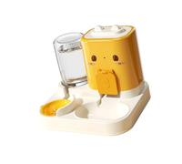 Kelisdi Mangeoires programmables 2 en 1 pour nourriture et eau avec minuterie, design anti-déversement, sans danger pour les animaux domestiques, mangeoires automatiques pour chats