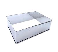 Kelisdi Moule de cuisson rectangulaire de qualité professionnelle pour une répartition homogène de la chaleur Accessoires Cadre à gâteau réglable en acier inoxydable pour une répartition homogène de