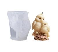 Kelisdi Moules en silicone de qualité alimentaire en forme de statue d'oiseaux d'amour pour la fabrication de savon, décoration de mariage, cire de bougie sur le thème de l'amour