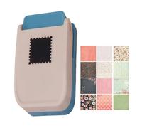 Kelisdi Outil de gaufrage de papier portable comprenant 24 feuilles de motifs sur le thème du pays pour activités artistiques et invitations de mariage