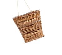 Kelisdi Panier de printemps à fleurs pour porte d'entrée - Fleurs artificielles créatives - À suspendre à l'extérieur - Pour café et printemps