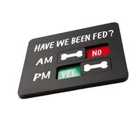 Kelisdi Panneau de rappel d'alimentation pour chiens avec aimant, suivi d'alimentation pour animaux de compagnie, aimant de réfrigérateur pour réfrigérateurs, aimant de rappel d'alimentation pour