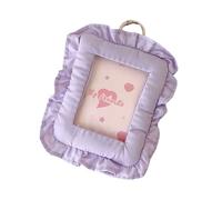 Kelisdi Petit coussin décoratif avec crochet pour le rangement des impressions, étui multifonction pour cartes, accessoire à suspendre au mur, cadre photo décoratif pour sac à dos, violet, One Size