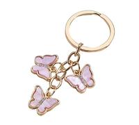 Kelisdi Porte-clés en forme de papillon coloré pour voiture - Accessoires décoratifs pour sac à main - Pour femme, E4112, Medium