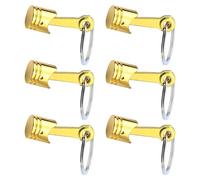 Kelisdi Porte-clés en métal d'inspiration mécanique avec capuchon étroit, texture d'organisation compacte, convient pour un usage quotidien, anneaux de moteur, Goulot étroit doré, taille unique