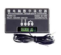 Kelisdi Precisions W3230 Contrôleur de température numérique Régulateur de température pour cartes informatiques, boîtier ABS Module thermostat numérique