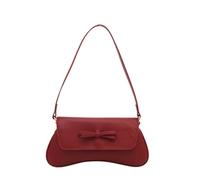 Kelisdi Sac à bandoulière imprimé léopard pour femme sac à main tendance sac à main mode aisselles simple shopping imprimé léopard épaule pour femmes jolis nœuds aisselles sac à main tendance, Rouge
