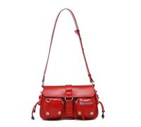 Kelisdi Sac à bandoulière tendance pour femme - Sac à main en cuir synthétique pour les aisselles - Portefeuille esthétique - Pour les trajets quotidiens - En cuir synthétique - Pour femme