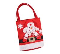 Kelisdi Sacs cadeaux en feutre sur le thème du Père Noël et du bonhomme de neige pour enfants, sacs de rangement pour friandises et cadeaux de fête de Noël, accessoires de cadeaux saisonniers