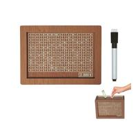 Kelisdi Tirelire en bois avec affichage intégré des chiffres, parfaite pour la planification du budget familial, facile à utiliser