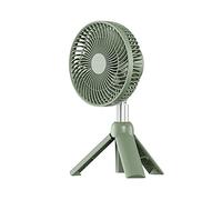 Kelisdi Ventilateur de camping super silencieux rechargeable par USB - Table portable - Lampe LED - Trépied - Ventilateur de bureau ABS - Appareils ménagers - Traitement de l'air - Veilleuse LED USB