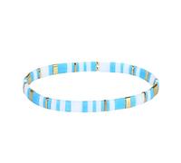 KELITCH Bleu Tila Perles Bracelet En Perles Pour Femmes Mode Strand Stretch Bracelets Mode Elastic Perles Bracelets Bijoux Pour Femmes Bracelets