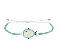 KELITCH Bracelet Charme Cactus Pour Femme Bracelets De Poisson Embrassant Bracelets D'amitié Bracelet Réglable Fait à La Main
