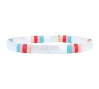 KELITCH Bracelet Élastique Coloré Empilable Tila Perles Bracelet Femmes Amitié Bracelet Bohème Bijoux