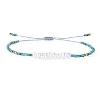 KELITCH Bracelets De Perles Coquillages Naturels Bracelets D'amitié Pour Femmes Bracelets De Perles Miyuki (Vert W)