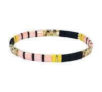 KELITCH Bracelets Femme Tila Beads Miyuki Beads Golden Beads Elastic Wrap for Adjustment Stackable Fashion Jewelry Set for Women