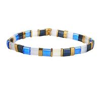 KELITCH Coloré Relation Amicale Étendue Bracelets Bonbons Miyuki Perles Bracelets Mixte Brin Bracelets - Bleu 02G