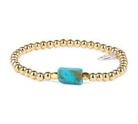 KELITCH Créé Turquoise Perlé Bracelet Fait Main Tressé Étendue Bracelets Manchette Mode Bijoux (Vert 9A)