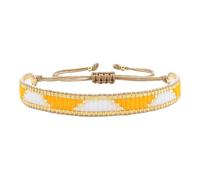 KELITCH Jaune Miyuki Perles Bracelet Tissé À La Main Bijoux De Mode