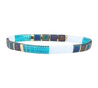 KELITCH Nouveau Miyuki Tila Beaded Bracelet Charm Bracelet Élastique Empilable Wrap Bracelet Femme Bijoux