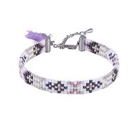 KELITCH Top Gland Fait Main Perle Rocaille Bracelet Chaînes Charme Simple Inspiré pour Mode Femme/Men (Light Violet)