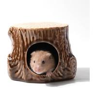 Kelivi Cachette en céramique pour hamster, maison et habitat, cachette syrienne pour toutes les saisons, gerbille, souris, cochon d'Inde