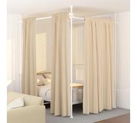 KELIXU Tringle à rideaux de séparation de pièce, sans perçage, pour séparation de pièces, 71,1 à 365,8 cm de large x 1,2 à 3 m de haut, séparateur de sol au plafond, support de tension vertical