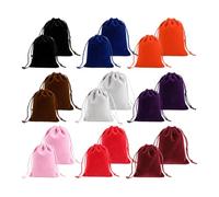 Kellegour 18 PCS Sacs en Velours Avec Cordon de Serrage,Pochon Bijoux Avec Cordon,Pochettes en Velours,15 x 20 cm,10 x 12 cm,9 Couleurs,pour Bijoux,Bracelets,Bagues,Mariage,Anniversaire,Noël,Cadeaux