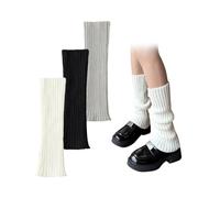 Kellegour 3 Paires Jambière Femmes,Jambières Tricotées,Guêtres Femme Tendance,Jambières à Tricoter D'hiver,Jambière Guêtres pour Jeans Serrés,des Jupes,Fête,Cosplay,Sport,50cm