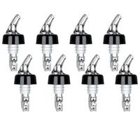 Kellegour 8 Pièces Becs à Liqueur,Dosage par Bec Verseur Plastique,Bouchon Doseur Alcool,Doseur Pastis,Distributeur de Bouteille Auto-pour,Transparent,pour Vin,Liqueur,Cocktails,Whisky,Huile,Bar