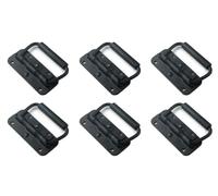 Kellegour Poignée à Ressort de Traction,6 pcs Poignée de Boîte à Ressort,Poignée de Caisse Pliable,Poignée de Flight Case,Poignée à ressort 100mm pour Boîte de Rangement Toolbox Caisses(Noir)