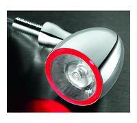 KELLERMANN 180100 Flèche Individuelle Chrome Bullet 1000 Df Avec Feu Stop Wabcam