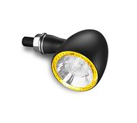 Kellermann Clignotant de moto E certifié LED M8, Bullet 1000® PL Yellow noir, unisexe, Multipurpose, Tondeuse en métal